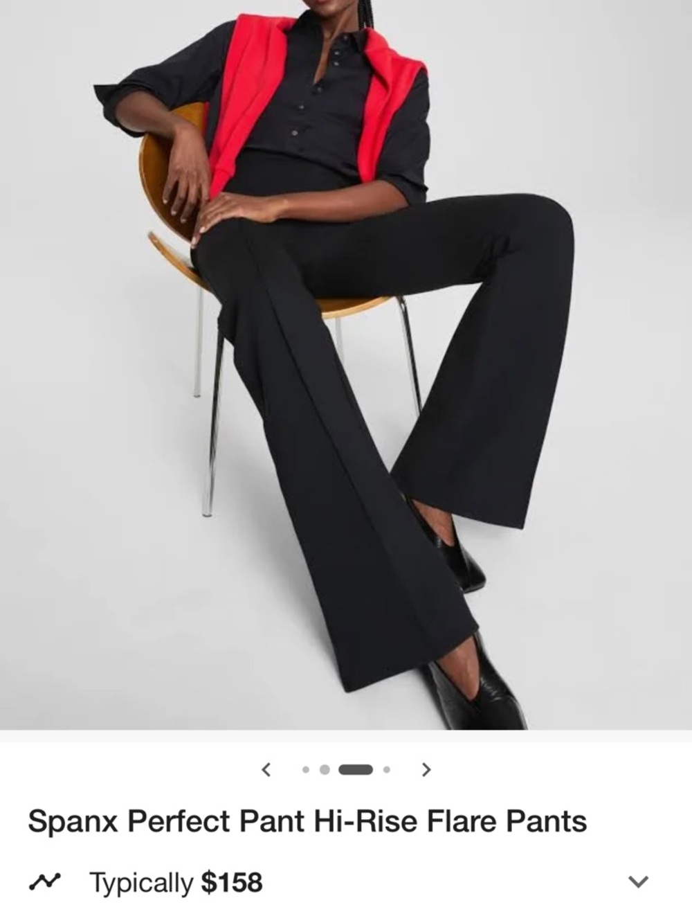 SPANX Hi-Rise Flare Pants in Black